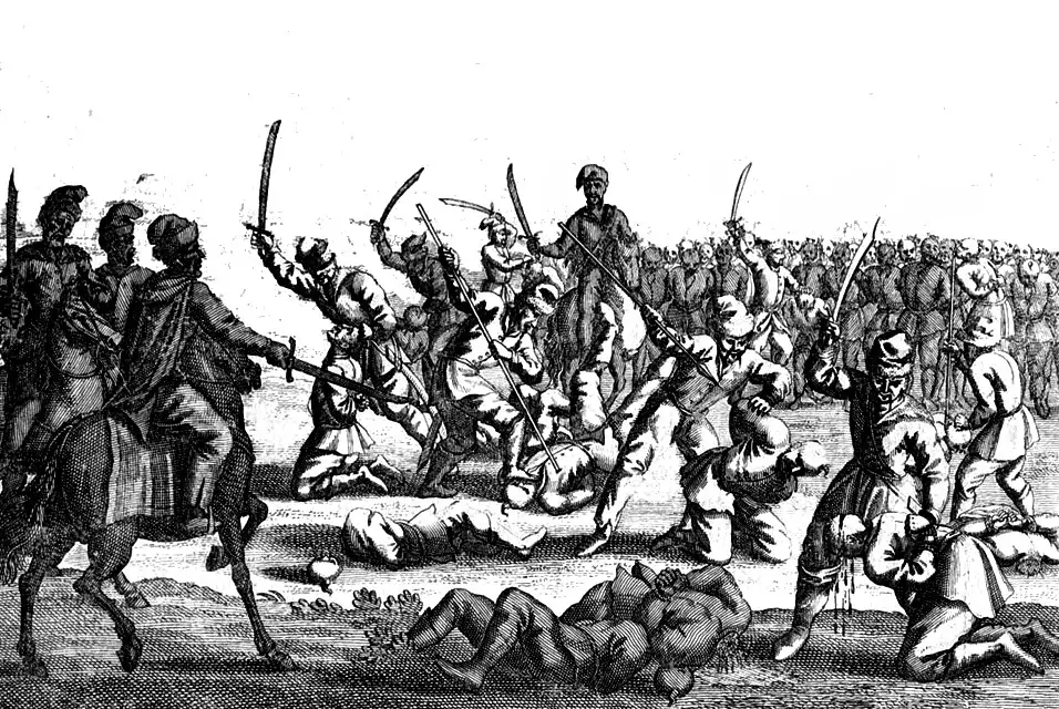 Страта польських полонених після битви під Батогом 1652