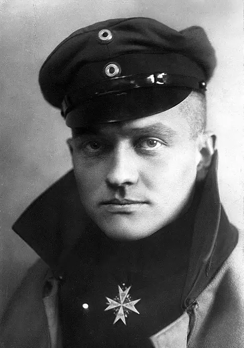 Manfred von Richthofen — the Red Baron, in flight uniform, 1917