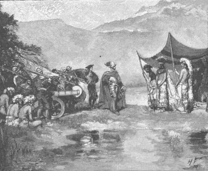 Зустріч Кортеса з Монтесумою II в Теночтітлані, 1519