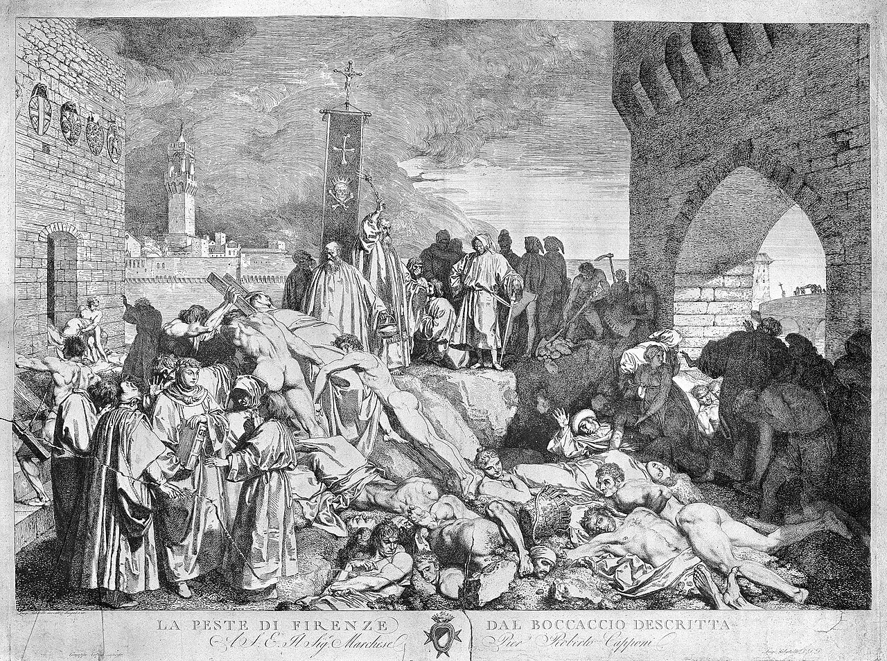 The arrival of the plague galleys at Messina, October 1347