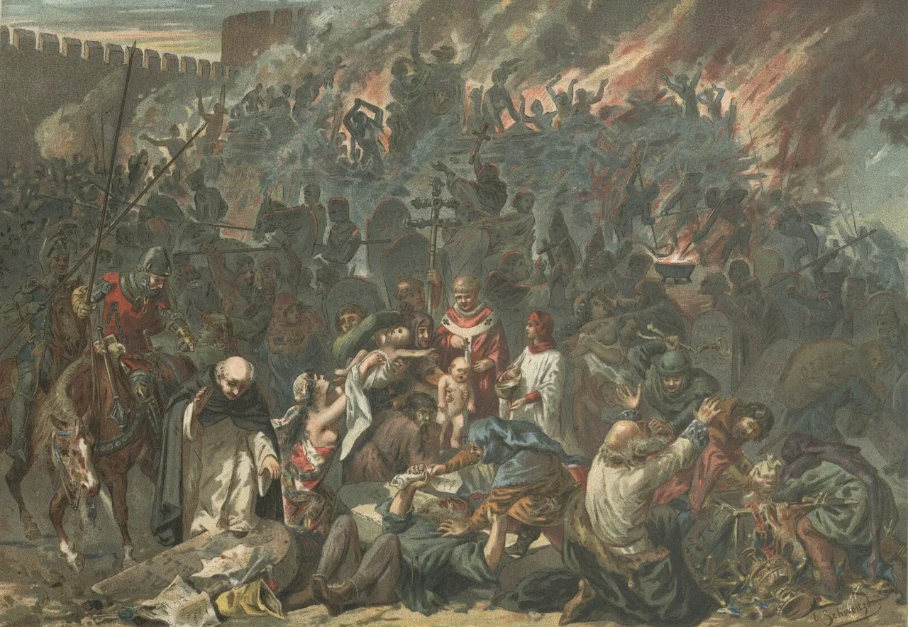 The burning of the Jews at Strasbourg, 14 February 1349