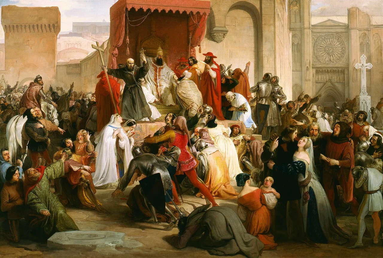 Франческо Гайєз, Урбан II проповідує хрестовий похід у Клермоні, 1835