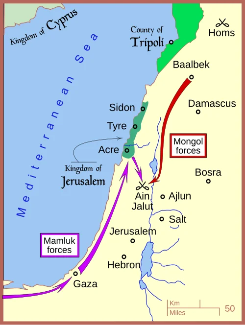 Battle of Ain Jalut, 3 September 1260