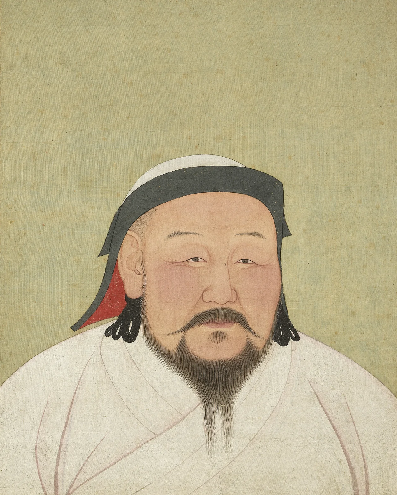 Court portrait of Kublai Khan, Yuan dynasty, 13th century
