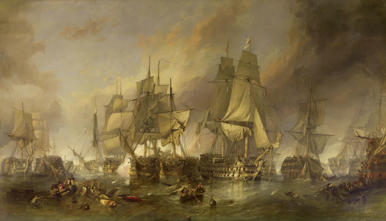 J. M. W. Turner, The Battle of Trafalgar, 1822—1824