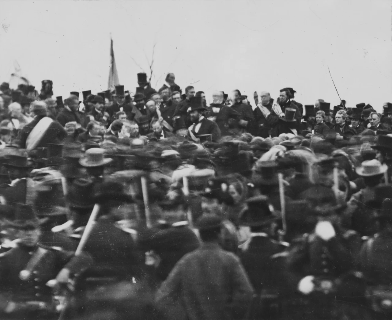 Геттисберзька промова — Лінкольн на трибуні, 19 листопада 1863